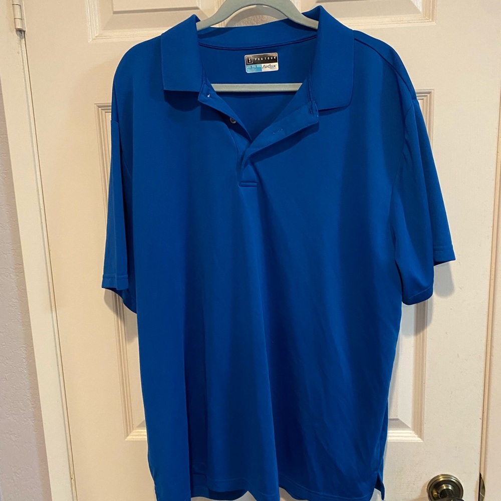 PGA Tour Men's Royal Blue Performance Polo
